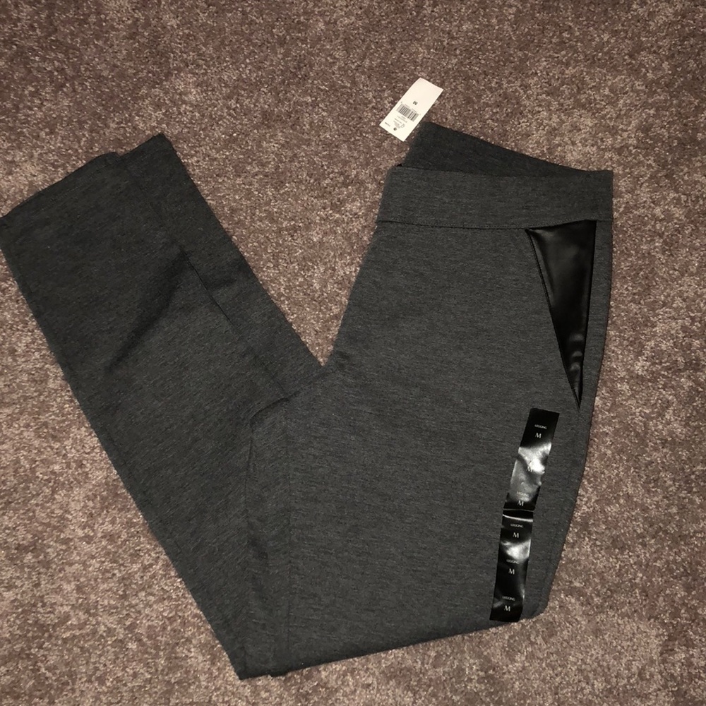 NWT Banana Republic Leggings with faux leather